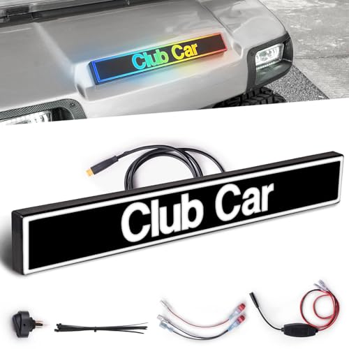 NOKINS Golf Cart Front Name Plate for Club Car DS Golf Cart Models Replace OEM# 1014198, 15.3