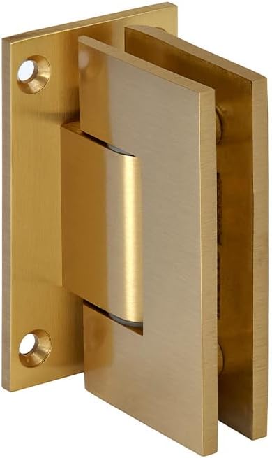 C.R. LAURENCE GEN337SB CRL Satin Brass Geneva 337 Series Adjustable Wall Mount Full Back Plate Hinge
