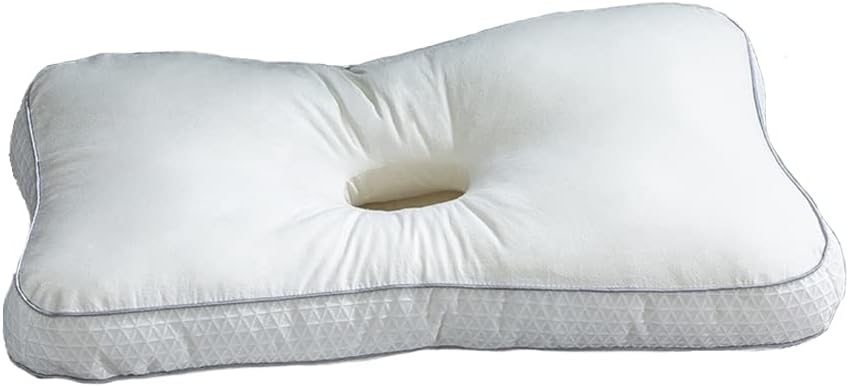 ZZYYZZ Piercing Pillow for Side Sleepers, Adjustable Memory Foam Pillow for Ear Pain, Pain Relief Ear Pillow for TMJ, CNH & Neck Stenosis