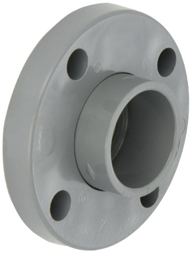 GF Piping Systems CPVC Pipe Fitting, Van-Stone Flange, Schedule 80, Gray, 1-1/2" Slip Socket