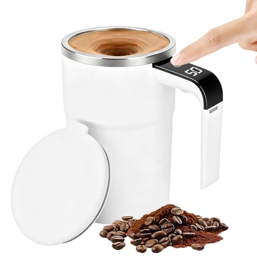 Taza de café genérica automezcladora – Mezclador eléctrico recargable – Mezclador automático para taza de café – para leche de cacao chocolate caliente y bebidas