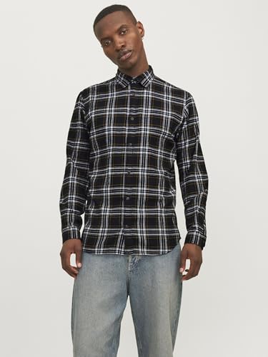 Image of Jack & Jones Men Cotton Blend Solid Regular Fit Shirt