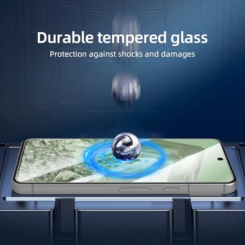 NEW'C 3 Pack Designed for Google Pixel 8 Screen Protector Tempered Glass,Case Friendly Scratch-proof, Bubble Free, Ultra Resistant