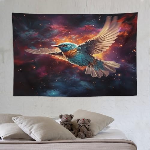 Tapisserie oiseau mignon PAZZK 150×230cm pour salon