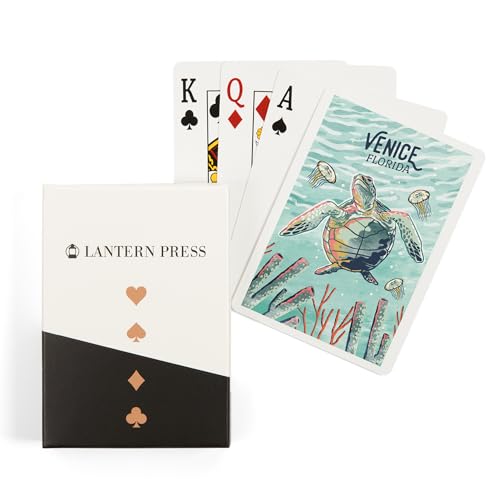 Lantern Press Naipes Póker Venice Florida 52 Cartas
