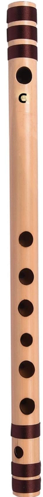 Link O Line Flutes Premium C Natural Right handed bamboo flute 7 Hole - Medium Size (Best for Beginner/Stage Performance)