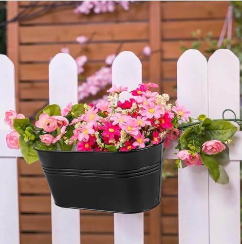 LATERN 4Pcs Metal Hanging Flower Pots - Image 4