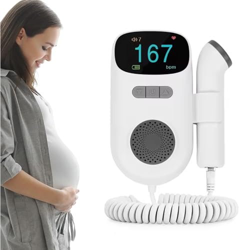 Doppler portátil 2.5 MHz Pantalla LCD a color con 20 ml de gel, manual de instrucciones en francés (blanco/negro)