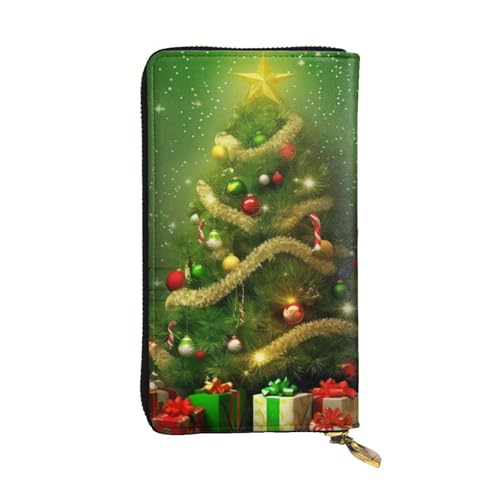 Porte-monnaie avec fermeture éclair et portefeuille en cuir pour homme et femme, grand format cartes