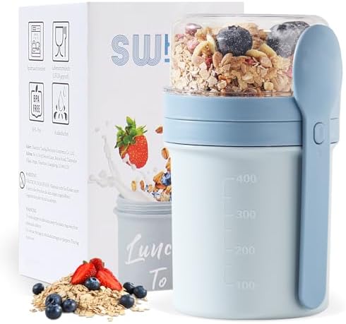 MüSlibecher to Go, Joghurtbecher to Go 450ml+250ml, Joghurt to Go...
