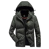 * Material: Chaqueta Hacia Abajo, con Cáscara de Pato Blanco de Alta Calidad Y Repelente Al Agua, Proporciona una Capa Protectora en Viento Fuerte Y Invierno Frío, de Modo Que Puede Mantener un Buen Aislamiento Térmico, Adecuado para el Invierno. Es Cómodo de Usar Porque Es Ligero Y Cálido.