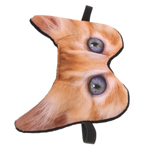 MALUGOGO 動物キャラクター遮光睡眠マスク 女性用柔らか製快眠アイマスク オフィス昼寝にかわいい猫デザイン