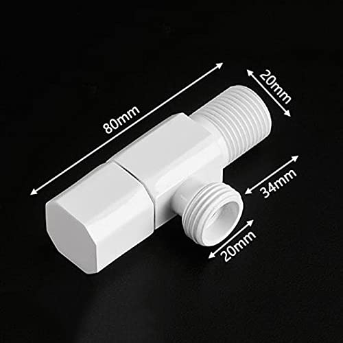 Válvula de ángulo cromada de dos piezas para grifo de baño 3