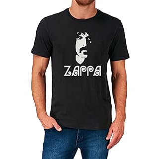 XDE Frank Zappa Middle Finger T T-Shirts à Manches Courtes Black - Les Beatles, Paul McCartney, John Lennon, RIngo Starr, George Harrison