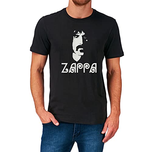 XDE Frank Zappa Middle Finger T T-Shirts à Manches Courtes Black - Les Beatles, Paul McCartney, John Lennon, RIngo Starr, George Harrison XDE Frank Zappa Middle Finger T T-Shirts à Manches Courtes Black