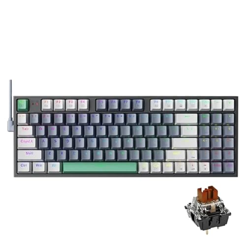 �݊���������܂�MACHENIKE K500 94�L�[�z�b�g�X���b�v�\���J�j�J���Q�[�~���O�L�[�{�[�h�ƌ݊���������A90%���C�A�E�g�̗L��RGB�o�b�N���C�g�t��PC���b�v�g�b�v�p(Brown Switch)