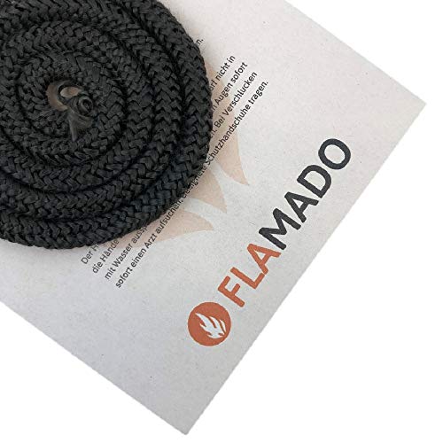 Preisvergleich Produktbild Flamado Ofendichtung / Dichtschnur (Glasgewebe) 14mm / 2m