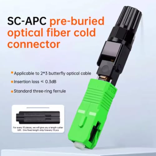 Conector rápido de fibra óptica SC APC monomodo para estaciones base de datos 2