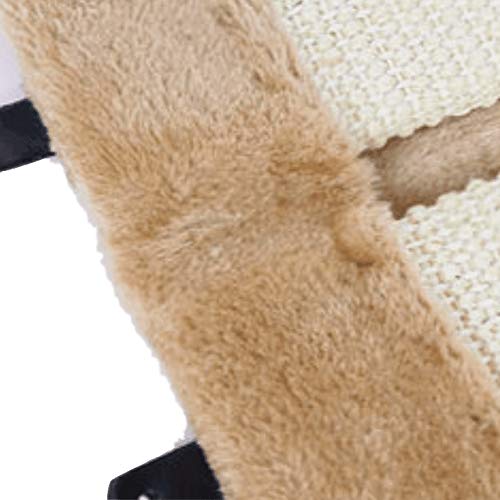 Wall Mounted Scratching Post, 20Inch Hanging Natural Sisal Cat Scratching Mat, Door Wall Protecting Corner With Wall Fixings (Khaki) #TOP4