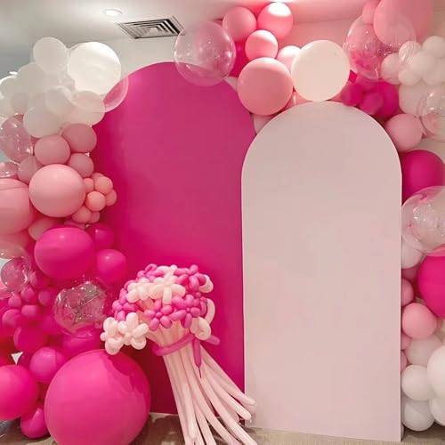 Image of Voircoloria Hot Pink Balloons, 66pack 12inch Dark Pink Latex Party Balloons for Wedding, Birthday, Graduation, Bridal Shower, Baby Shower, Gender Reveal, Anniversary, Anniversary Party Decorations