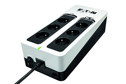Eaton Onduleur 3S 450 FR - Off-line UPS - 3S450F - 450VA (6 prises FR) Noir/Blanc