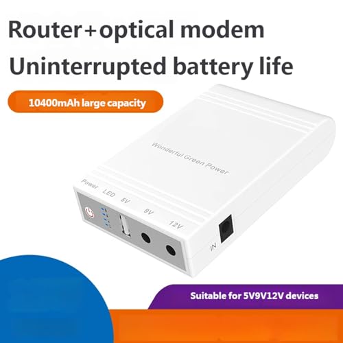 Panne de courant ? Routeur optique protégé par mini UPS 10400mAh - 6