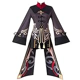 Hu Tao Genshin impact Cosplay All Characters Outfits Halloween (Hu Tao, XXL)