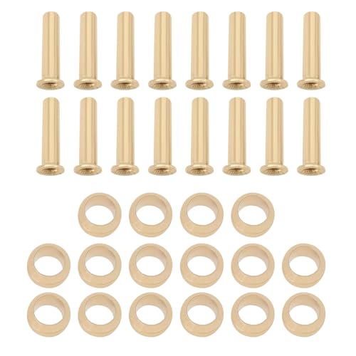 LT Easiyl Pack of 60 Brass Compression Sleeves Ferrules 4mm Tube OD Brass Ferrule Fitting and Hose Insert Kit for Air Water Gas Pipe Suitable for Connecting 4mm Pipe