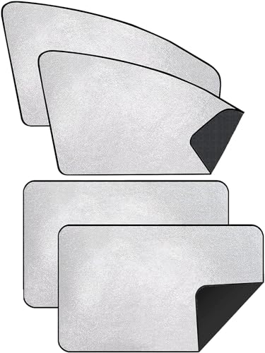 ZATOOTO Parasol Infantil Lateral - para Coche, Bebé/Niños/Mascotas/Adultos, Protección contra Rayos UV, Protección de Privacidad, Plata