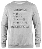 pinitotee and god said maxwell equations maglione unisex girocollo grigio regolare