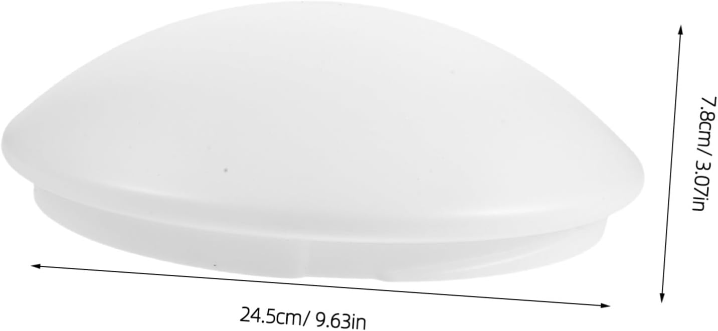VALICLUD Ceiling Fan Dome Light Shade Replacement, White Acrylic Mushroom Lamp Cover with Universal Compatibility and Easy Maintenance for Bedroom and Home, 9.65 Inch Flush Mount Light
