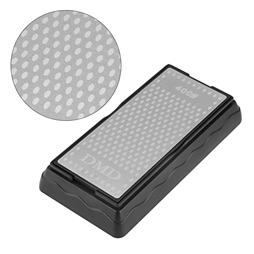 Doppelseitiger Diamant Schleifstein für Küchenmesser, 200x70mm, Körnung 400/1000, Silikagel-Basis, Rutschfest