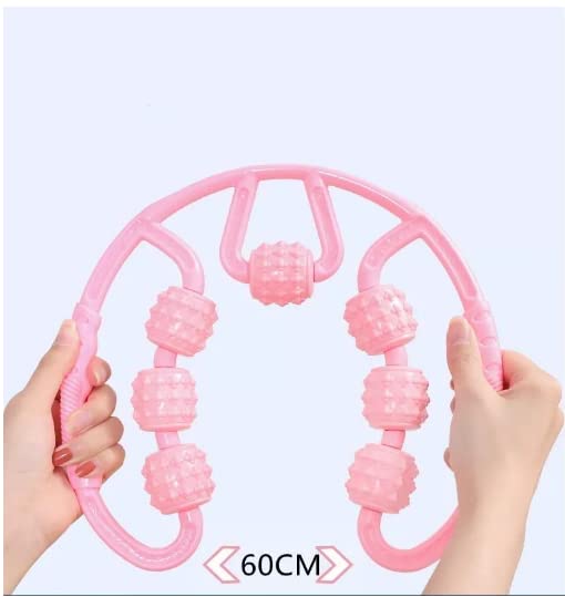 Lariox 7 wheel foam handle roller, fit roller pro trigger point manual muscle massage for fascia, neck, hand, elbow, hands, feet, calf, agony relief pain Lariox 7 wheel foam handle roller, fit roller pro trigger point manual muscle massage for fascia, neck, hand, elbow, hands, feet, calf, agony relief pain