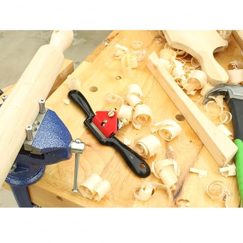 Image of Xfopz 10 inch Adjustable SpokeShave with Flat Base, Metal Blade Hand Tool Perfect for Wood Craft and Wood Working