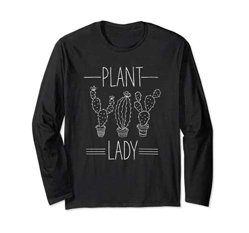 Femme Jardinière Plantes Cactus Plant Lady Jardinage Manche Longue