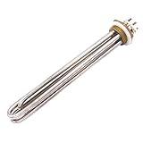 Messingflansch-Heizelement 1.25 Zoll (DN32) Durchmesser 41,91 mm BSP 3U 36V 1200W Edelstahl mit Silikonring