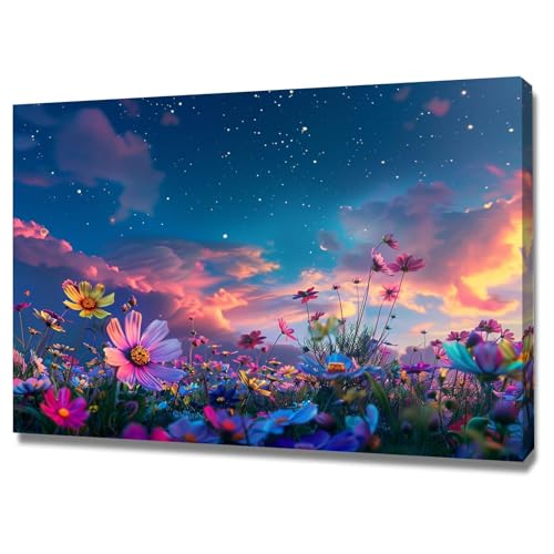 Impression d'art mural sur toile paysage moderne encadrée 40x60cm
