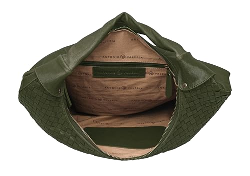 Bolso Tote de cuero trenzado Addison para mujer miniatura 4