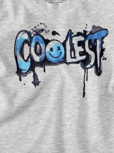 Image of #0001 | Short Sleeve | Tshirt for Kids | Cotton | Grey | Coolest| 02-12 Yrs