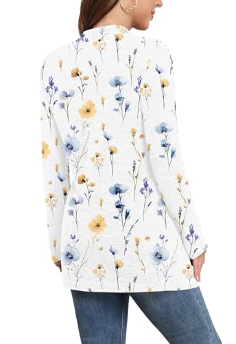 Image of Yincro Womens Lightweight Cardigan Long Sleeve Open Front Casual Sweater Cardigans with Pockets