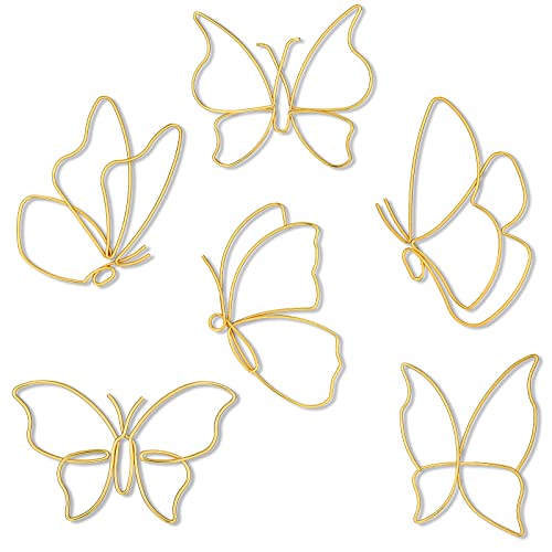 Hotop 6 Pieces Metal Butterfly Wall Decor Metal Wall...