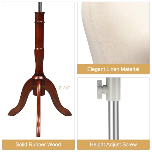 Bonnlo DRESS FORM Size 10-12, Adjustable Height Torso Body With Upgraded Tripod Stand, Medium Size Mannequin thumb #3