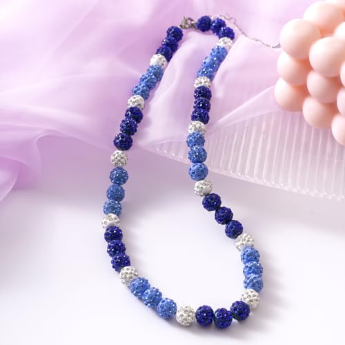 Baseball Necklace - Glitter Bling Clay Beaded Ice Collection Necklace for Men Boys Cool Gifts for Baseball Players Lovers - Image 3