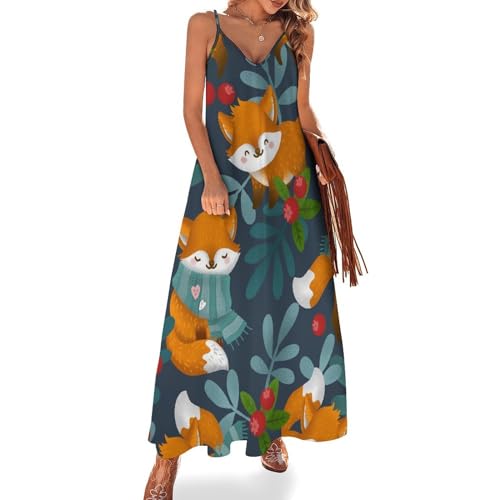Robe Maxi Col V Fluide pour Rester au Frais Tout l'Été
