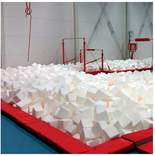 image for Foamma White Foam Pit Cubes/Blocks 6” x 6” x 6” 10 Pack for Gymn