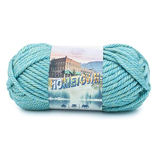 Image of Lion Brand Yarn Hometown Yarn, Super-Bulky Yarn for Knitting, Crocheting, and Crafting, 1 Pack, Reseda Dojo | Super Bulky Acrylic Fiber for Warm Crochet Blankets, Knit Winter Hats, Chunky Cardigans, Soft Scarves, Weaving