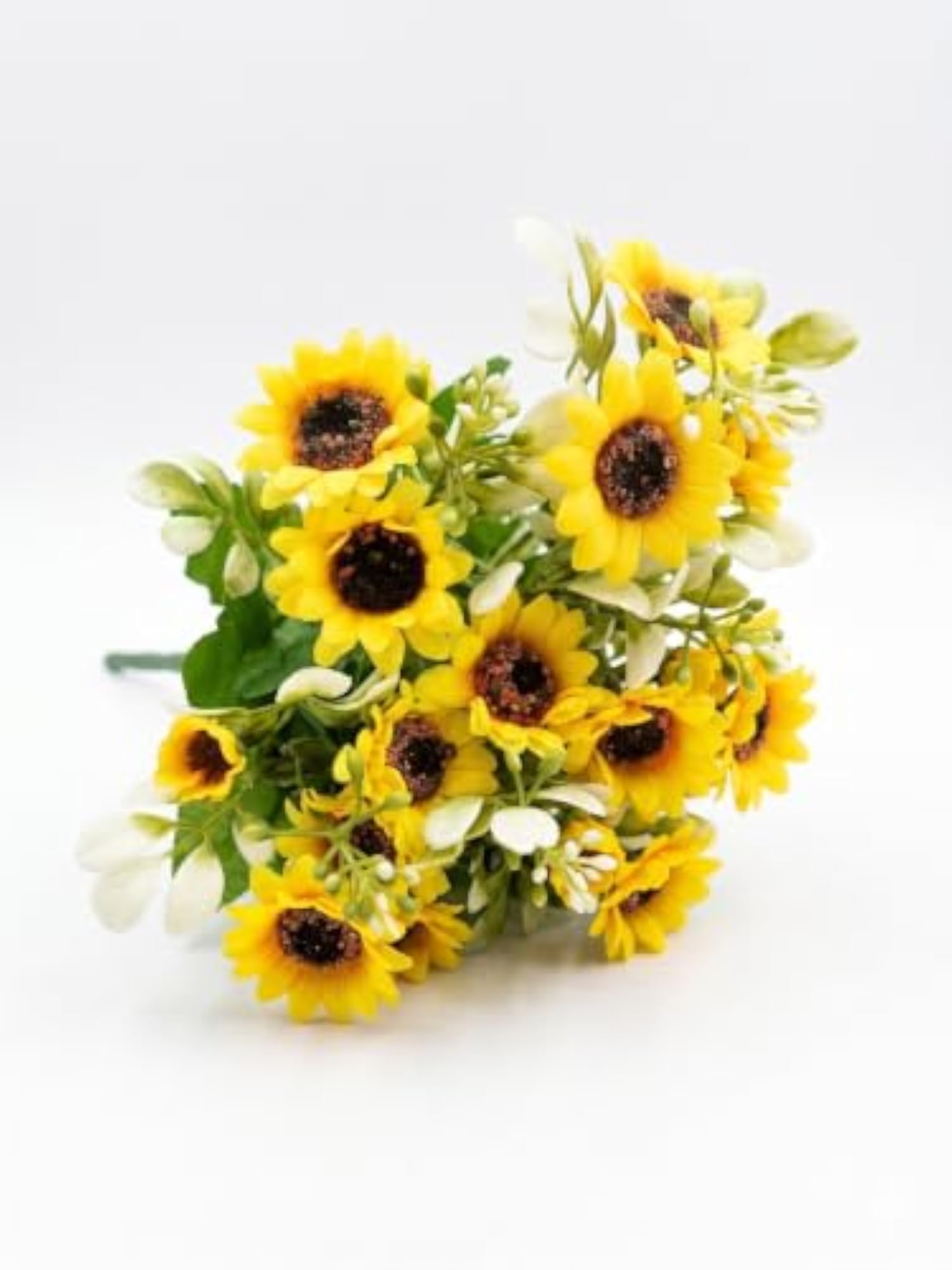 Sunflower 2 Bunches Flower with Vase for Home Decor
