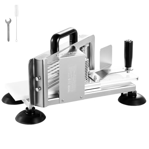 VEVOR Commercial Tomato Slicer, 3/8 inch Tomato Cutter Slicer, Stainless Steel Heavy Duty Tomato Slicer Machine, Manual with Non-Slip Feet, for Cutting Tomatoes, Cucumbers, Bananas by VEVOR - Image 9