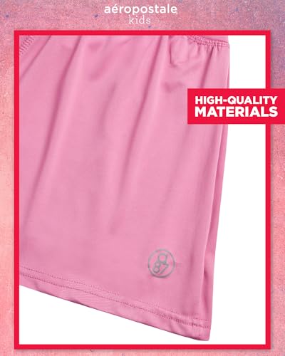 AEROPOSTALE Girls Butterfly Shorts - 2 Pack Performance Jersey Flowy Flutter Skirt with Attached Hidden Shorts (Sizes: 7-16)4