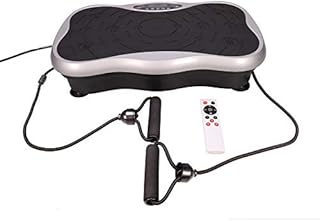 Z ZELUS Vibrationsplatte Trainingsgerät 200w Ganzkörper Fläche Trainingsgerät rutschfest Fitness Vibrationstrainer Rüttelplatte Sport TrainingsBänder Fernbedienung mit 99 Geschwindigkeiten